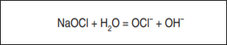 Figure 5 - Reaction of a hypochlorite with water